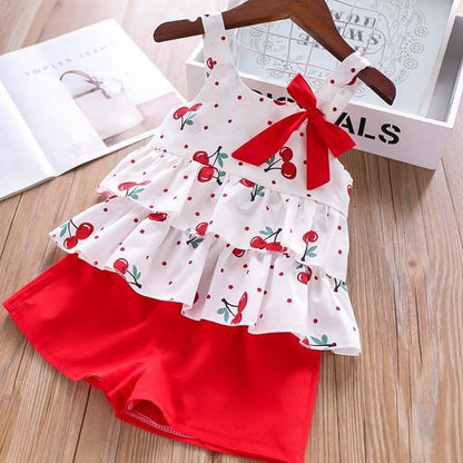 Baby Girl Clothes Summer Children's Girls' Clothing Kids Bay Clothes Toddler Chiffon bowknot coat+Pants Set The Clothing Company Sydney