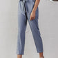 Chiffon khaki harem ladies summer casual Streetwear sash black elastic high waist pants The Clothing Company Sydney