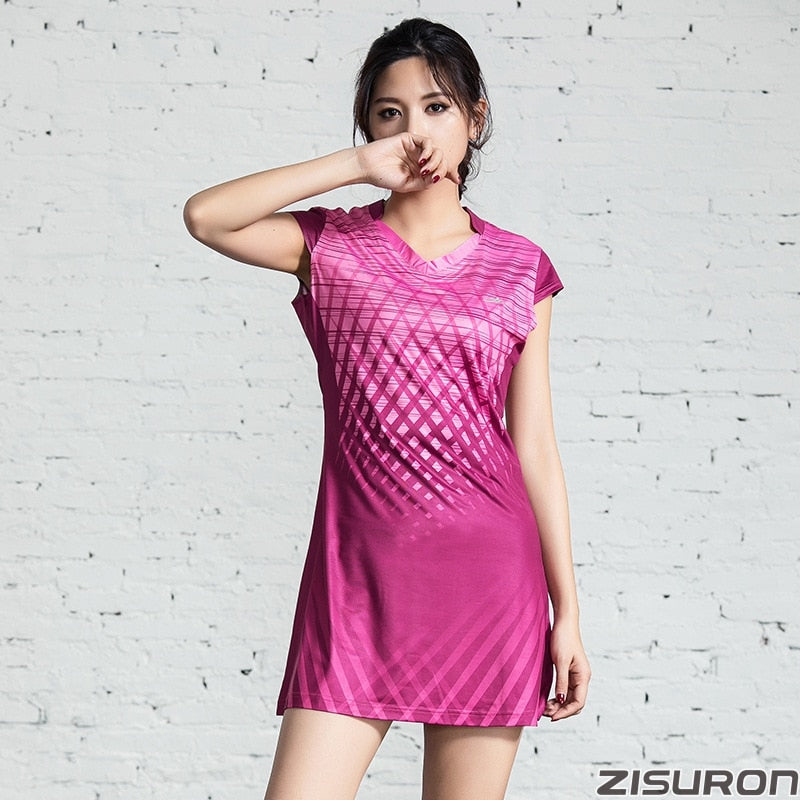 2 Piece Women Girls Sports Dress + Inner shorts Ladies Tennis Badminton Dresses With Shorts Gym Running Sportswear The Clothing Company Sydney