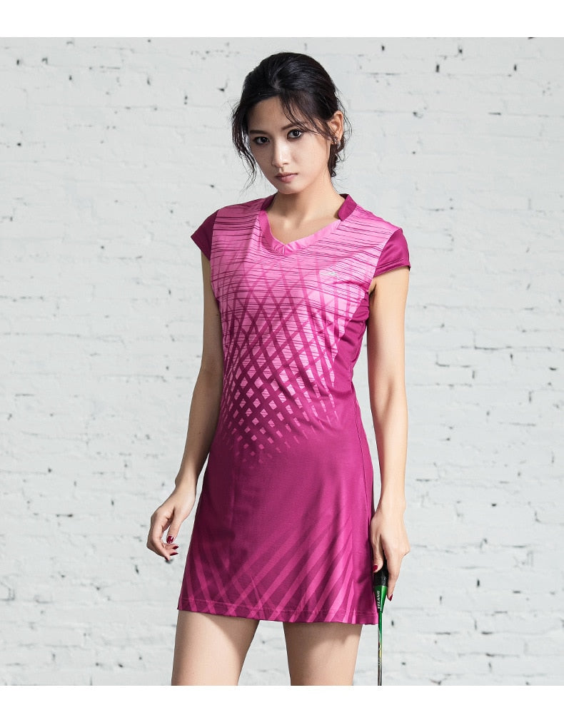 2 Piece Women Girls Sports Dress + Inner shorts Ladies Tennis Badminton Dresses With Shorts Gym Running Sportswear The Clothing Company Sydney