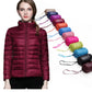 Ladies Stand Collar Duck Down Ultra Light Slim Long Sleeve Parka Puffer Jacket The Clothing Company Sydney