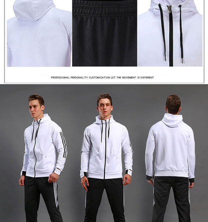 Long Sleeve Hooded Jacket Soccer Hoodie Running Jacket Adult Sports Training suit Sport Suit Autumn Winter Men Football Tracksuits The Clothing Company Sydney