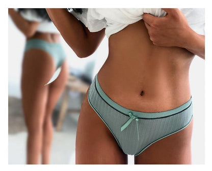 Breathable Underwear Seamless Bow Briefs Soft Comfortable Lingerie Solid Underpants 7 Colours Panties The Clothing Company Sydney