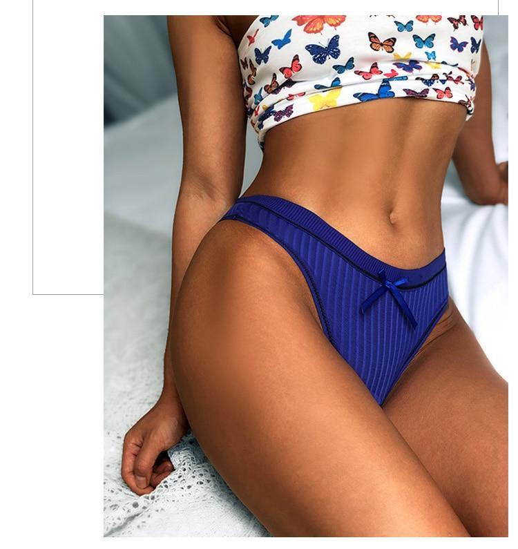 Breathable Underwear Seamless Bow Briefs Soft Comfortable Lingerie Solid Underpants 7 Colours Panties The Clothing Company Sydney