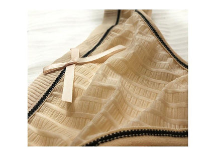 Breathable Underwear Seamless Bow Briefs Soft Comfortable Lingerie Solid Underpants 7 Colours Panties The Clothing Company Sydney