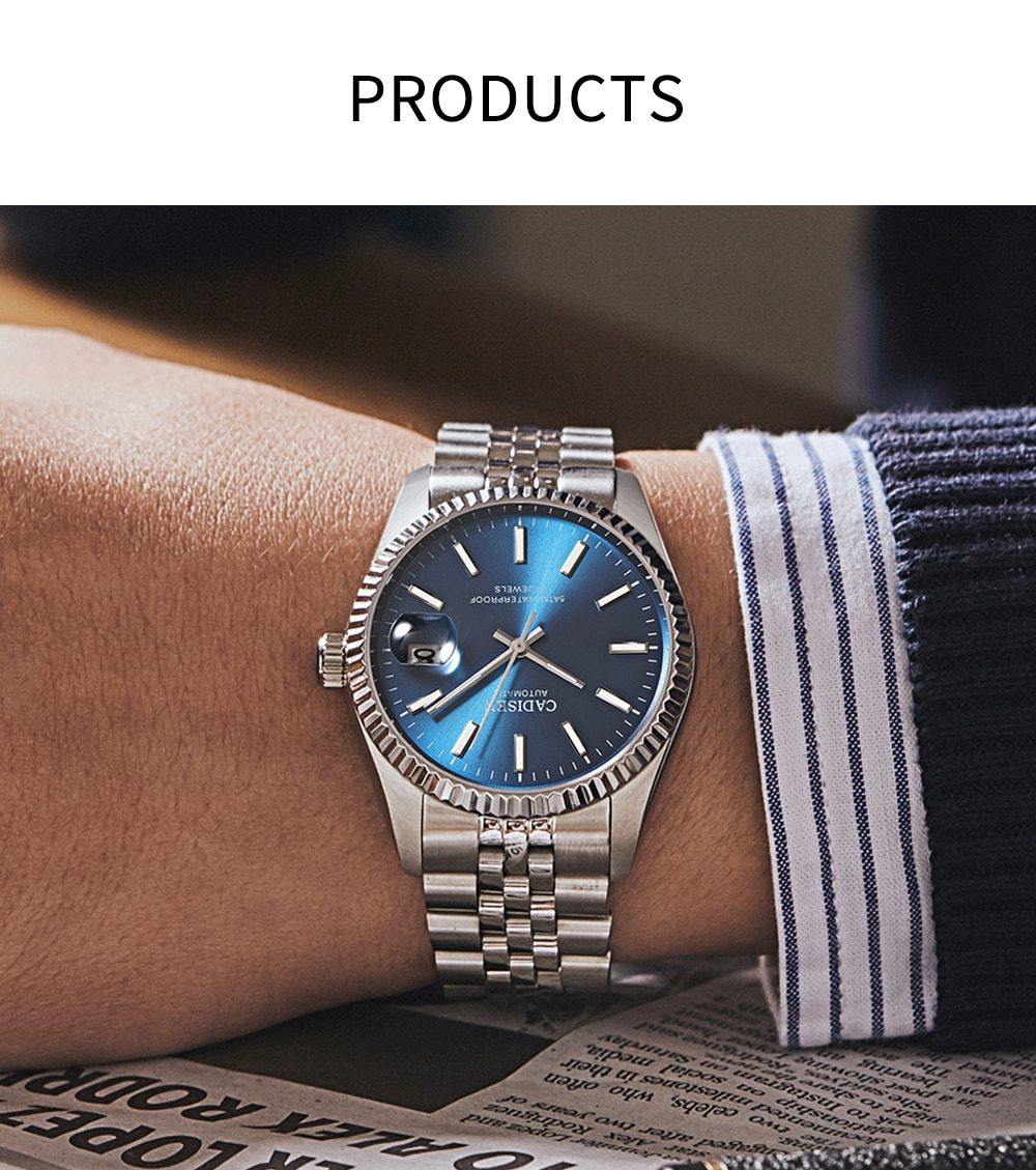 Luxury Automatic Watch Business Sport Stainless Steel Waterproof Watch Men's Mechanical Watch The Clothing Company Sydney