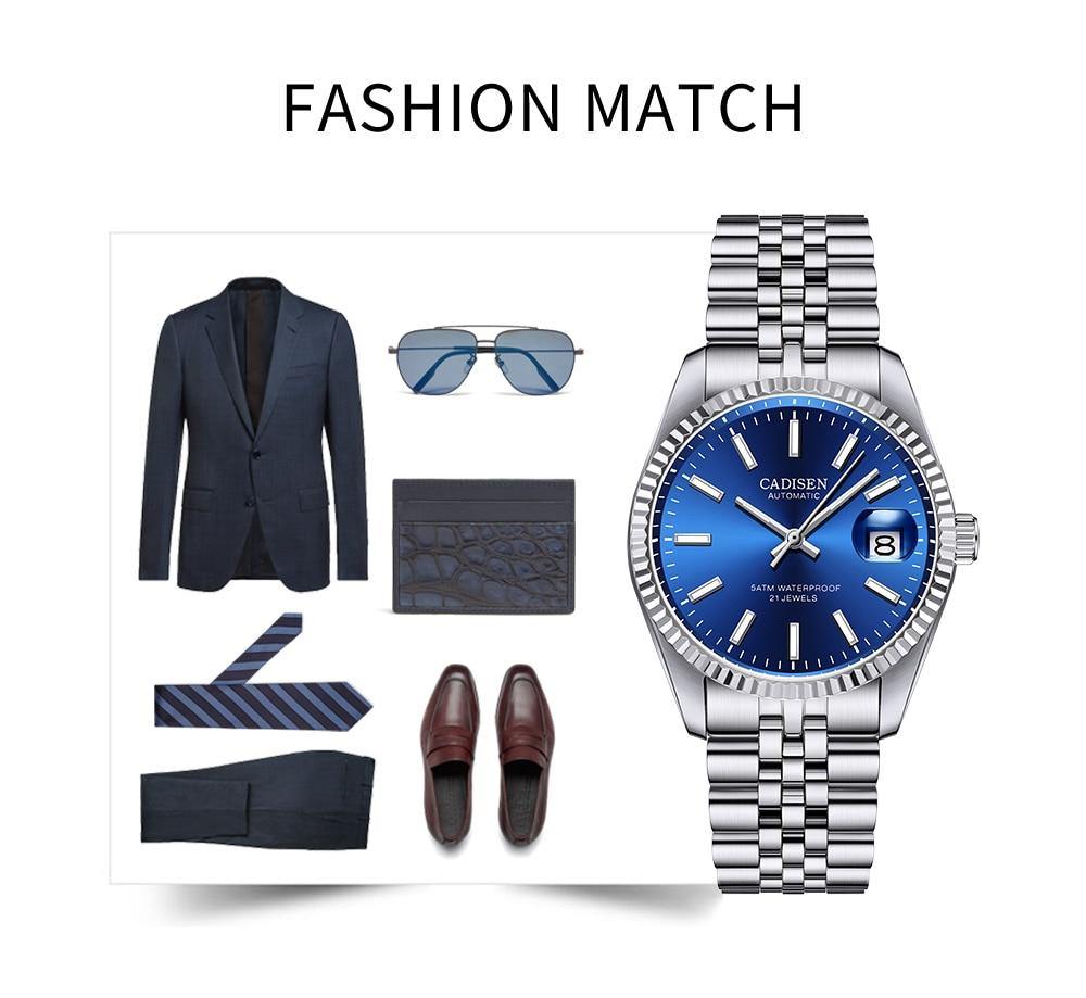 Luxury Automatic Watch Business Sport Stainless Steel Waterproof Watch Men's Mechanical Watch The Clothing Company Sydney
