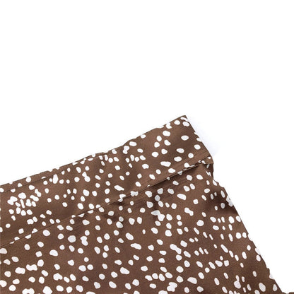 Bandage Wrap Split Summer High waist Party Casual Bandage Tie up Dot Print Asymmetric Skirt The Clothing Company Sydney