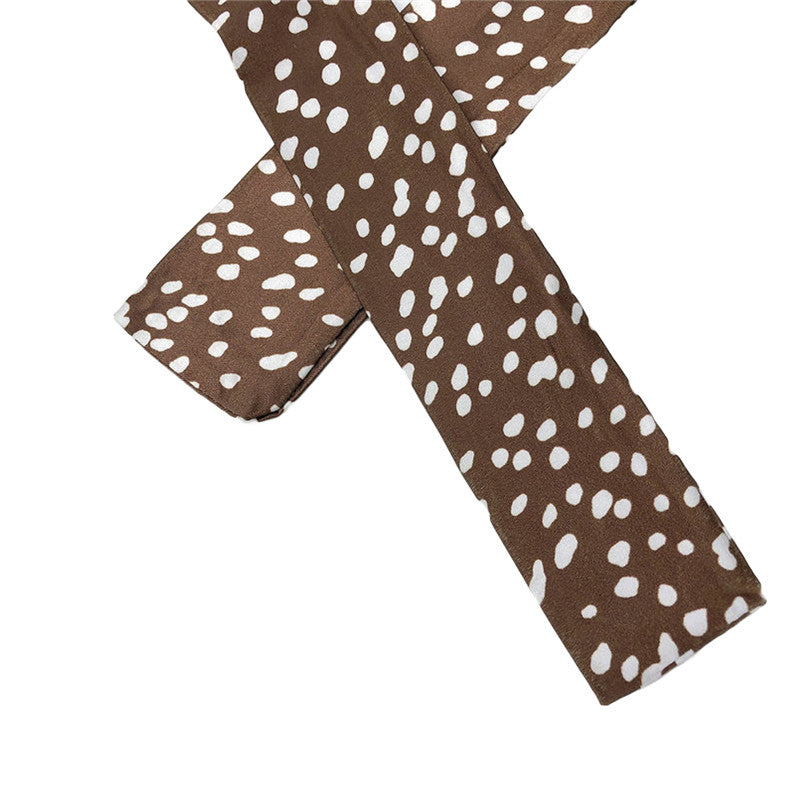 Bandage Wrap Split Summer High waist Party Casual Bandage Tie up Dot Print Asymmetric Skirt The Clothing Company Sydney