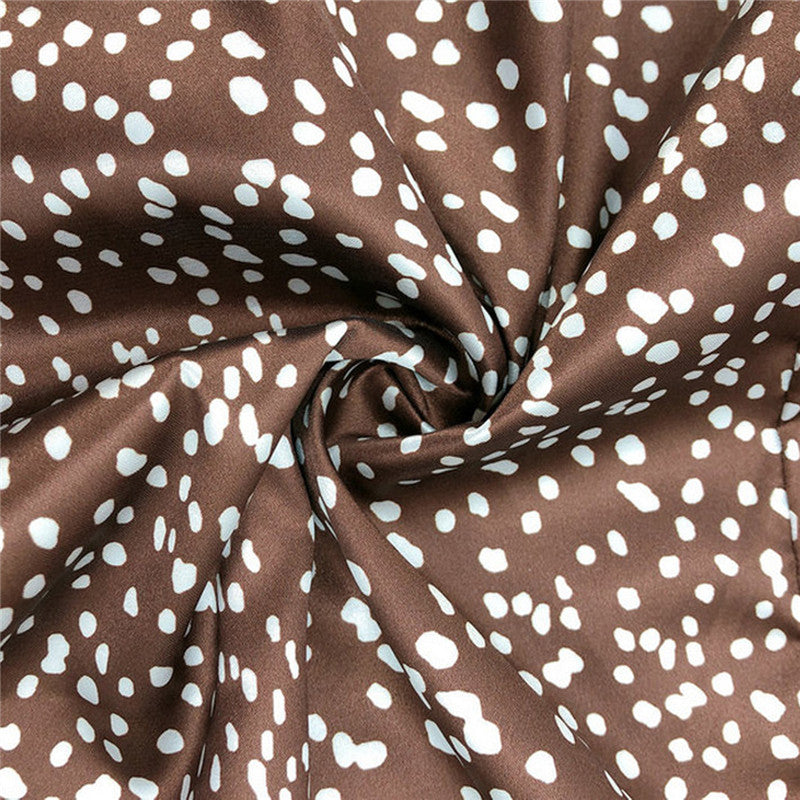 Bandage Wrap Split Summer High waist Party Casual Bandage Tie up Dot Print Asymmetric Skirt The Clothing Company Sydney