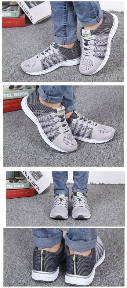 Breathable Running Tennis Outdoor Walking Jogging Sneakers Lace Up Mesh Athletic Shoes Sneakers The Clothing Company Sydney