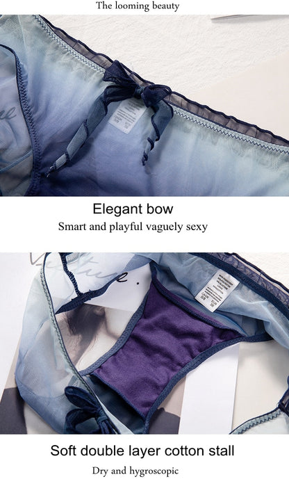 Bow Sweet Transparent Panties Soft Breathable Cute Underwear Ladies Cotton Briefs Gradient  Sexy Panties The Clothing Company Sydney