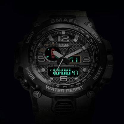 50M Water Resitant Clock Alarm 1545D Dual Display Wristwatch Quartz Military Watch Sport New Mens Watch The Clothing Company Sydney