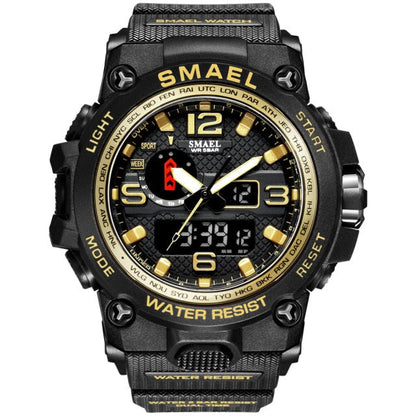 50M Water Resitant Clock Alarm 1545D Dual Display Wristwatch Quartz Military Watch Sport New Mens Watch The Clothing Company Sydney
