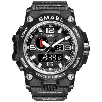 50M Water Resitant Clock Alarm 1545D Dual Display Wristwatch Quartz Military Watch Sport New Mens Watch The Clothing Company Sydney