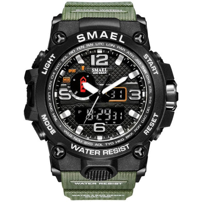 50M Water Resitant Clock Alarm 1545D Dual Display Wristwatch Quartz Military Watch Sport New Mens Watch The Clothing Company Sydney