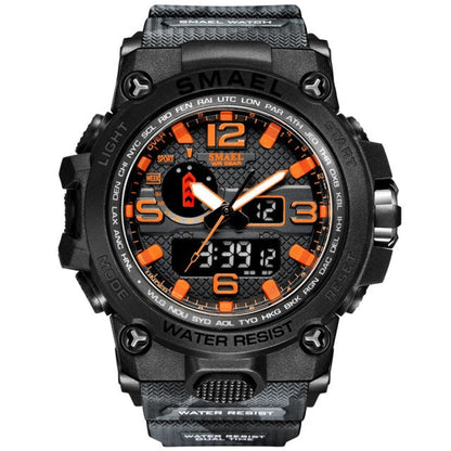 50M Water Resitant Clock Alarm 1545D Dual Display Wristwatch Quartz Military Watch Sport New Mens Watch The Clothing Company Sydney