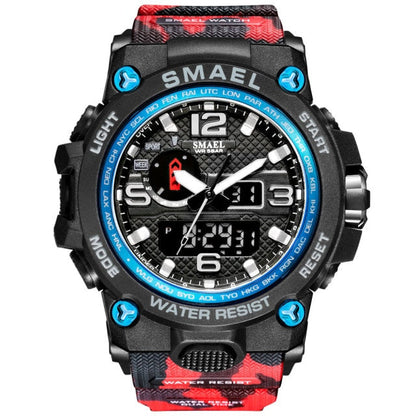 50M Water Resitant Clock Alarm 1545D Dual Display Wristwatch Quartz Military Watch Sport New Mens Watch The Clothing Company Sydney