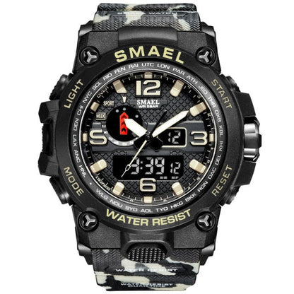 50M Water Resitant Clock Alarm 1545D Dual Display Wristwatch Quartz Military Watch Sport New Mens Watch The Clothing Company Sydney