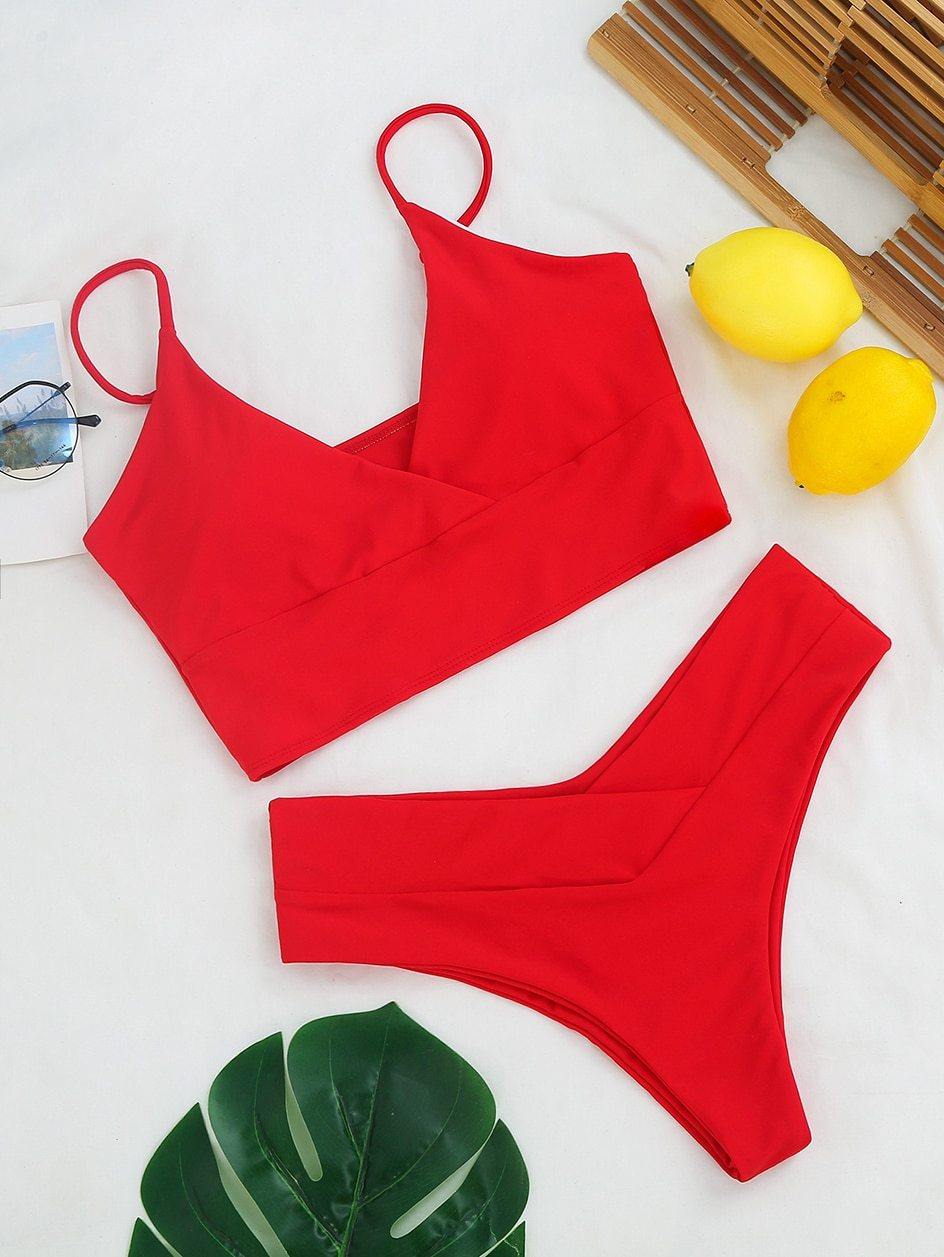 High Waist Swimwear Bathing Suit Woman Swimsuit Sexy High Cut Swimsuit Thong Bikini Set The Clothing Company Sydney