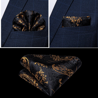 5 Piece Men Gold Paisley Silk Waistcoat Ascot Tie Pocket Square Necktie Ring Set Wedding Formal Dress Vests Set The Clothing Company Sydney