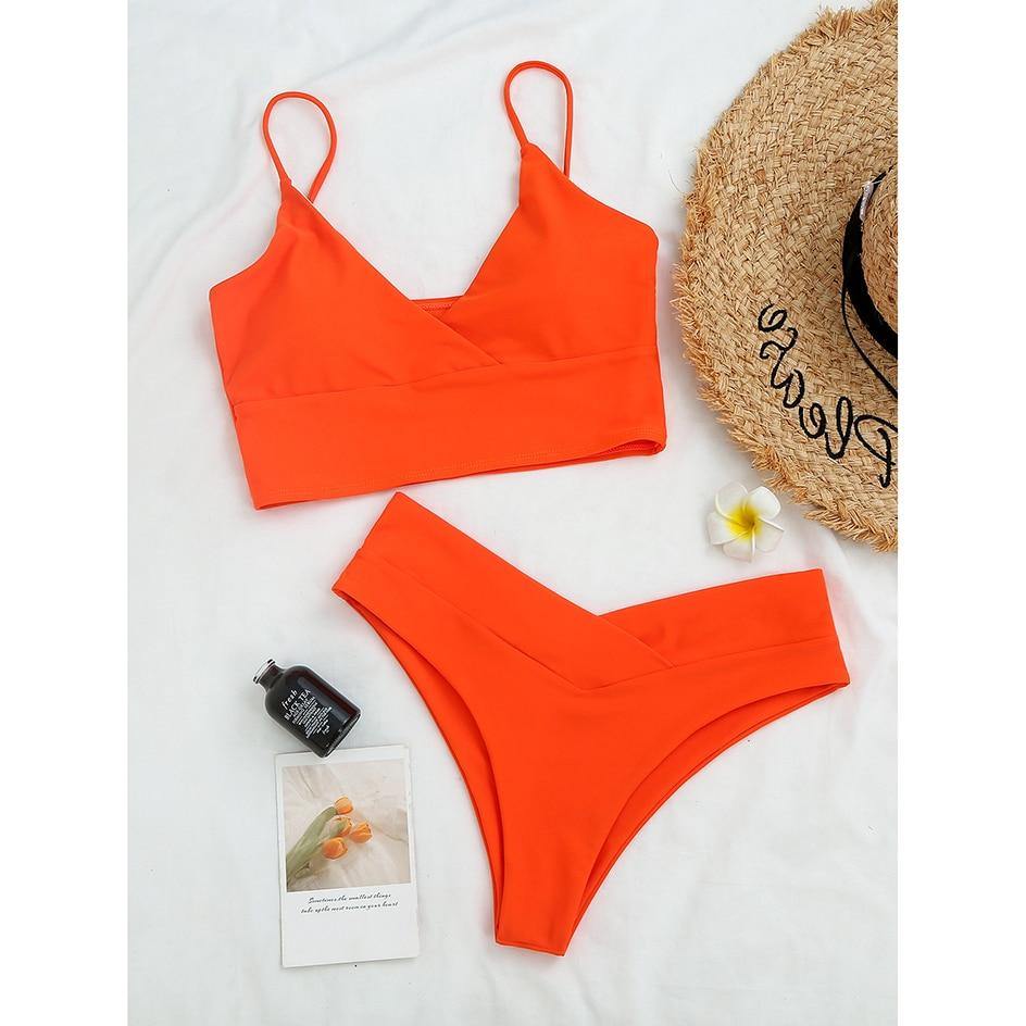 High Waist Swimwear Bathing Suit Woman Swimsuit Sexy High Cut Swimsuit Thong Bikini Set The Clothing Company Sydney