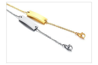 Personalized Custom Baby Name Bracelet Gold Tone Solid Stainless Steel Adjustable Bracelet The Clothing Company Sydney