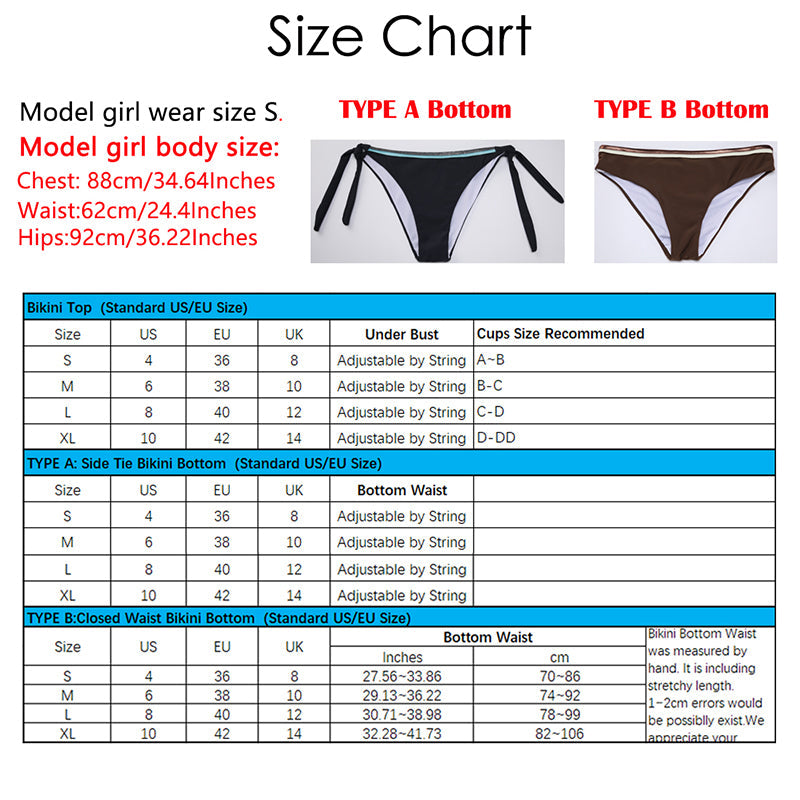 2 Piece Bandeau Push-Up Padded Bra Swimsuit Swimwear Bathing Suit Bikini Set The Clothing Company Sydney