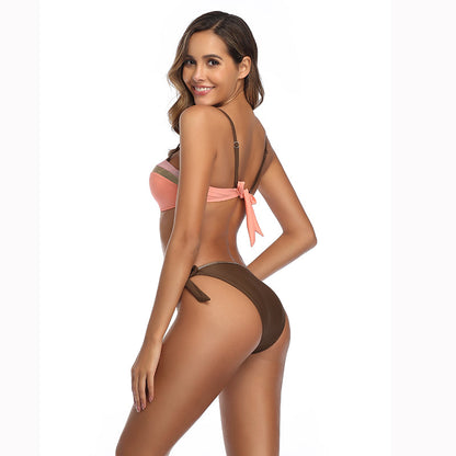 2 Piece Bandeau Push-Up Padded Bra Swimsuit Swimwear Bathing Suit Bikini Set The Clothing Company Sydney