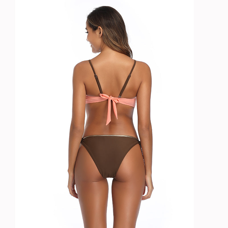 2 Piece Bandeau Push-Up Padded Bra Swimsuit Swimwear Bathing Suit Bikini Set The Clothing Company Sydney
