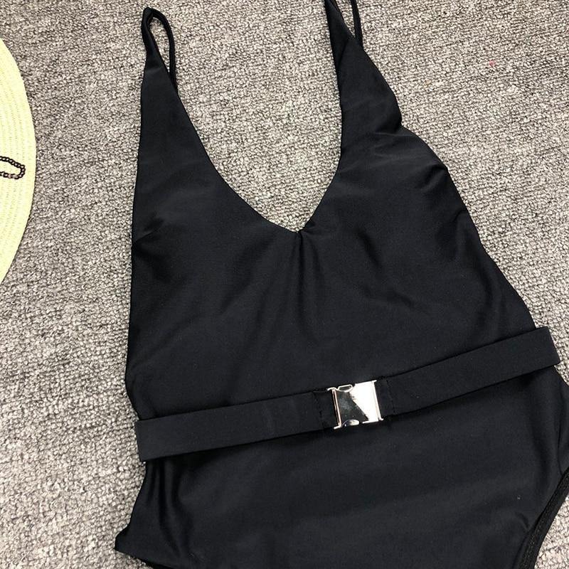 Sexy Solid One Piece Swimsuit Women Bathing Suit Bikini Monokini Swimwear The Clothing Company Sydney