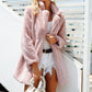 Elegant pink faux fur streetwear Autumn winter warm plush teddy overcoat Jacket The Clothing Company Sydney