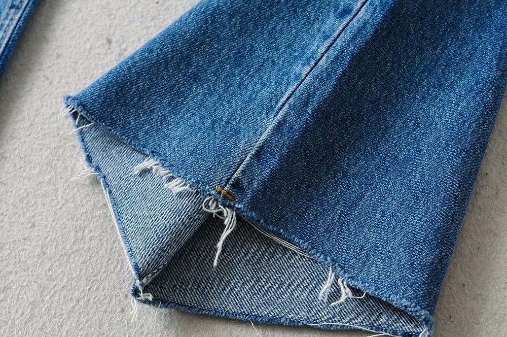 Casual Fashion Straight Leg Women's Jeans Denim Bottom Long High Waist Baggy Fall Pants The Clothing Company Sydney