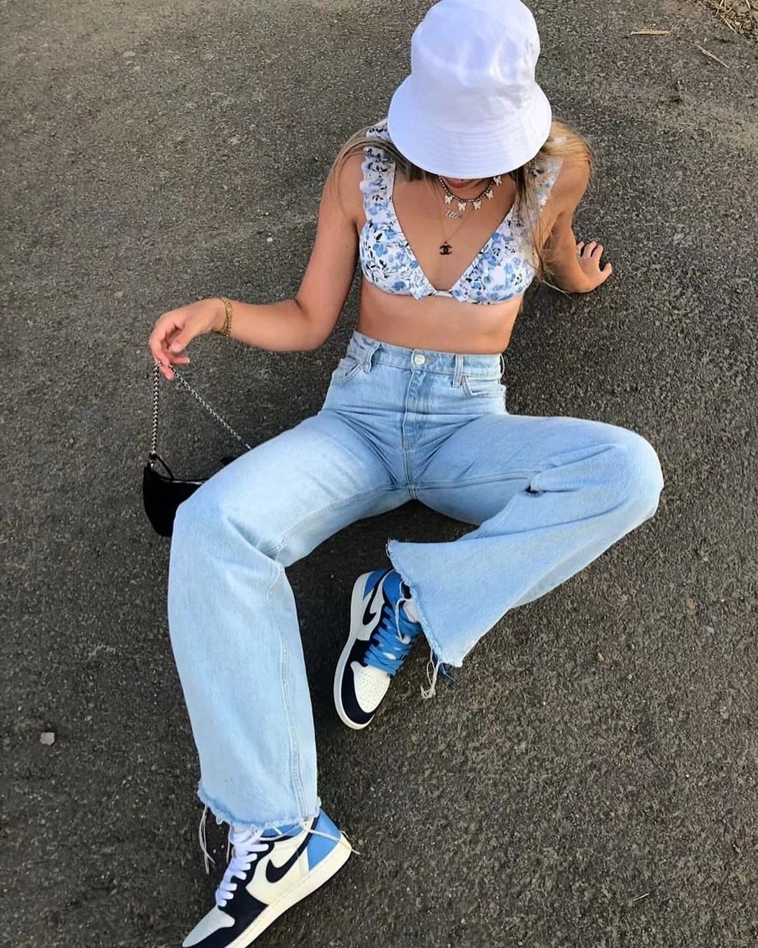 Casual Fashion Straight Leg Women's Jeans Denim Bottom Long High Waist Baggy Fall Pants The Clothing Company Sydney
