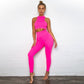 Sleeveless cami Yoga Gym elastic leggings two 2 piece neon crop top summer fashion stretchy casual set The Clothing Company Sydney