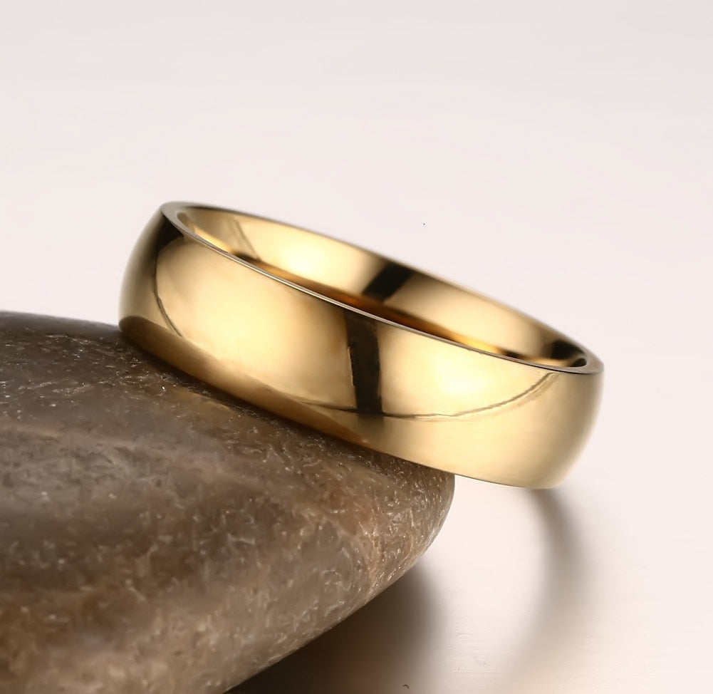 Classic Wedding Ring for Men Women Stainless Steel Jewelry 6mm And 8mm Width The Clothing Company Sydney