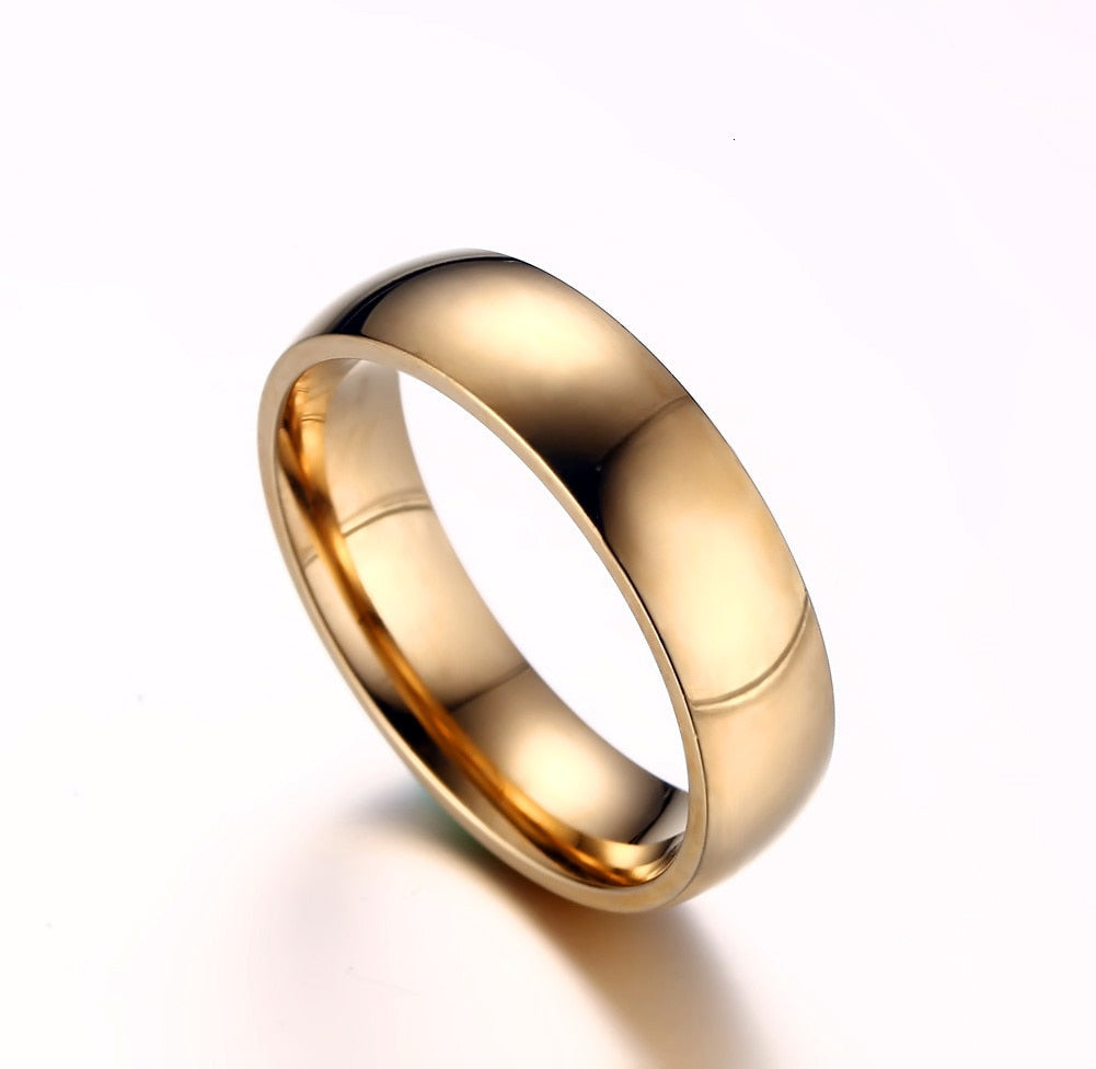 Classic Wedding Ring for Men Women Stainless Steel Jewelry 6mm And 8mm Width The Clothing Company Sydney
