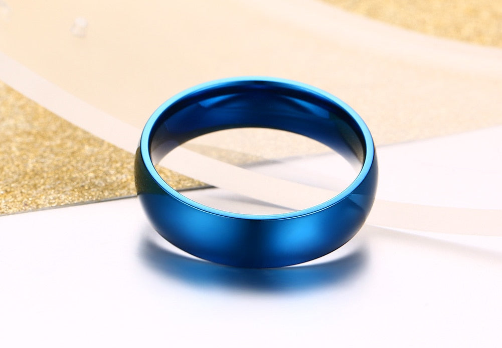 Classic Wedding Ring for Men Women Stainless Steel Jewelry 6mm And 8mm Width The Clothing Company Sydney