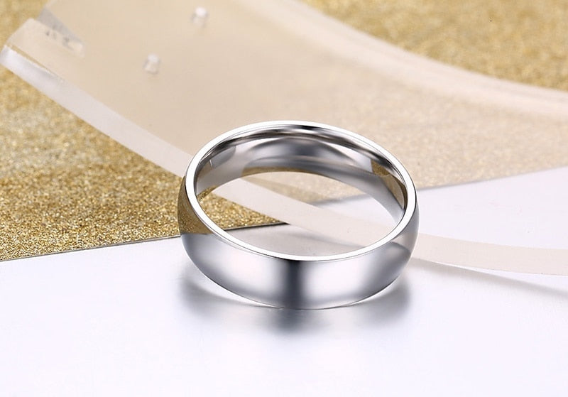 Classic Wedding Ring for Men Women Stainless Steel Jewelry 6mm And 8mm Width The Clothing Company Sydney