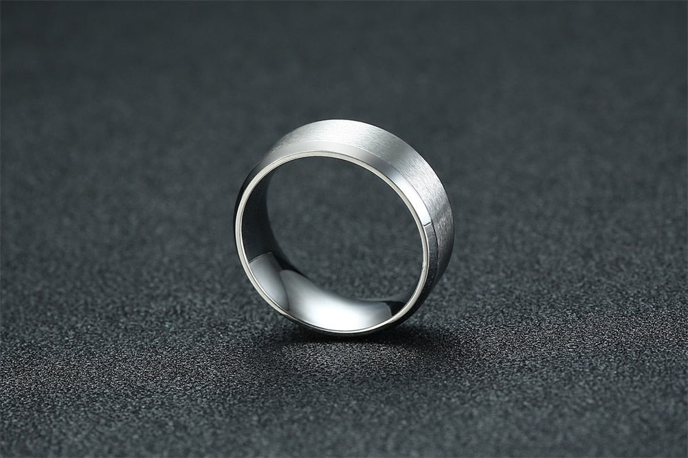 Classic Wedding Ring for Men Women Stainless Steel Jewelry 6mm And 8mm Width The Clothing Company Sydney
