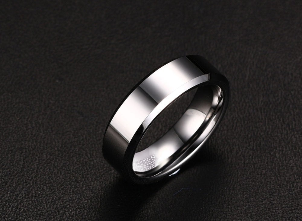 Black Tungsten Carbide Men's Ring Wedding Engagement Ring The Clothing Company Sydney