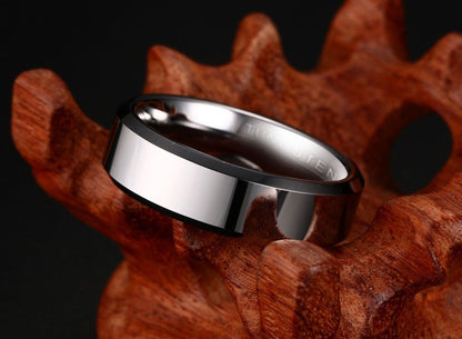 Black Tungsten Carbide Men's Ring Wedding Engagement Ring The Clothing Company Sydney