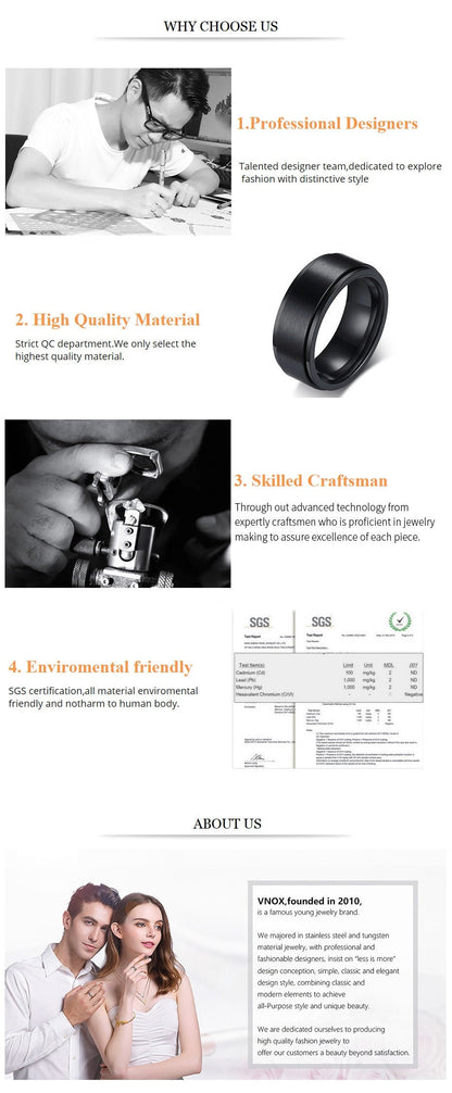 Black Tungsten Carbide Men's Ring Wedding Engagement Ring The Clothing Company Sydney