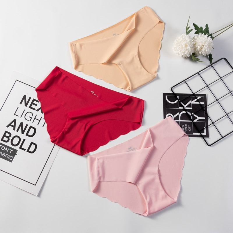 3 Pack Seamless Panties Underwear Sexy Briefs Solid Lingerie Underpants The Clothing Company Sydney