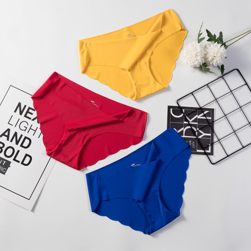 3 Pack Seamless Panties Underwear Sexy Briefs Solid Lingerie Underpants The Clothing Company Sydney