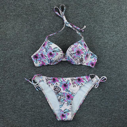 2 Piece Plus Size Floral Print Swimsuit Swimwear Low Waist Push Up Bikini Set Beachwear Brazilian Bikini Set The Clothing Company Sydney