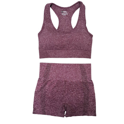 3 Piece Ladies Seamless Vital Yoga Workout Sport Pants Bra Gym Short Crop Top High Waist Running Leggings Sports Set The Clothing Company Sydney