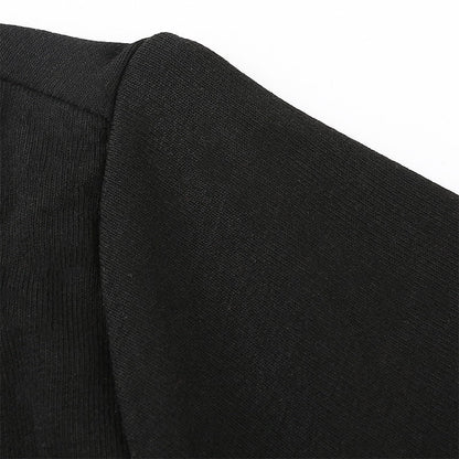 Square Neck Lace Patchwork Bodycon Black Elegant Cotton Fashion Side Split Mini Dress The Clothing Company Sydney