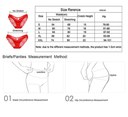 3 Pack Seamless low-Rise women's sexy lace lady panties seamless cotton breathable  Hollow briefs Plus Size underwear The Clothing Company Sydney