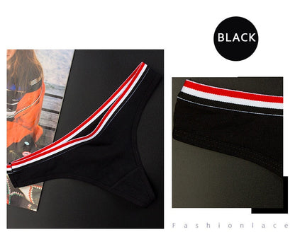 Cotton Mix G-String Thong Panties String Underwear Briefs Sexy Lingerie Pants Intimate Ladies Letter Low-Rise  Undies The Clothing Company Sydney